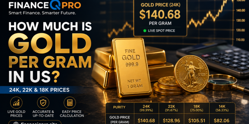How much is gold per gram in US? 24K, 22K and 18K gold prices with gold bars