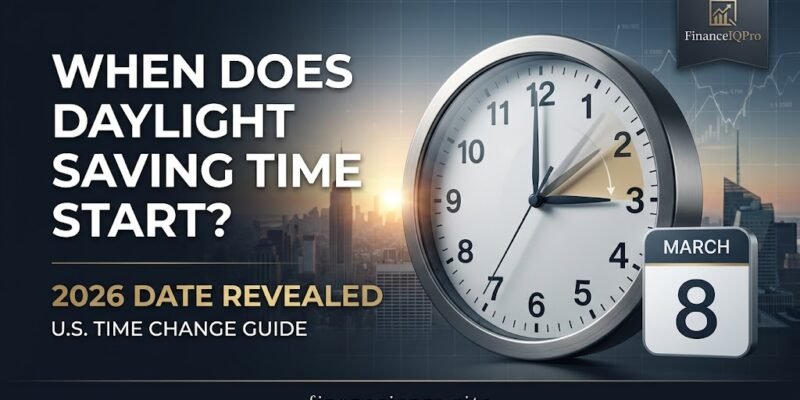 Even better headline treatment If your image generator handles typography well, use: WHEN DOES DAYLIGHT SAVING TIME START?